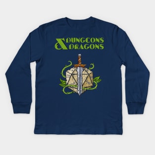 Dungeons & Dragons 1974 classic Kids Long Sleeve T-Shirt